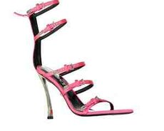 Hündürdaban ayaqqabı Versace Pin Points Sandals - Pink